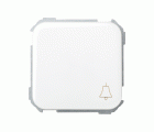 Pulsador con grabado campana 10 A 250V~ y sistema de embornamiento rápido blanco Simon 31
