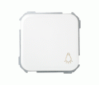 Pulsador con grabado luz 10 A 250V~ y sistema de embornamiento rápido blanco Simon 31