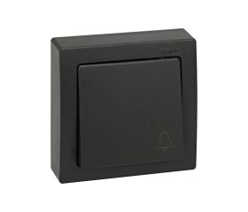 Pulsador 10 A 250V~ grabado campana y sistema de embornamiento a tornillo Simon 73