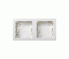 Marco con base para 2 elementos horizontal blanco Simon 73 Loft
