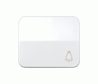 Tecla individual con grabado luz para pulsador blanco Simon 75