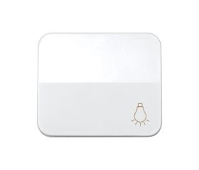 Tecla individual con grabado luz para pulsador blanco Simon 75