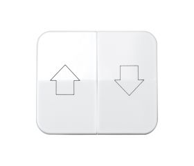 Tecla doble para mecanismo de persianas con enclavamiento de seguridad blanco Simon 75