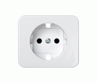Tapa con dispositivo de seguridad para la base de enchufe schuko blanco Simon 75
