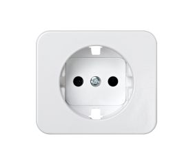 Tapa con dispositivo de seguridad para la base de enchufe schuko blanco Simon 75