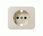 Tapa con dispositivo de seguridad para la base de enchufe schuko marfil Simon 75