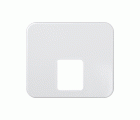 Placa para tomas telefónicas con conectores RJ11 y RJ12 blanco Simon 75