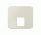 Placa para tomas telefónicas con conectores RJ11 y RJ12 marfil Simon 75