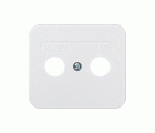 Placa para tomas inductivas de R-TV+SAT blanco Simon 75
