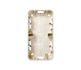 Caja de superficie alta para 2 elementos marfil Simon 75