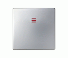 Tecla individual para mecanismos de mando con luminoso aluminio Simon 82