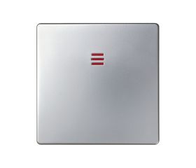 Tecla individual para mecanismos de mando con luminoso aluminio Simon 82