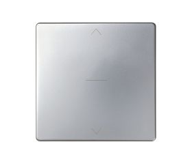 Tecla individual para mecanismo de persianas con 3 posiciones (subida, bajada y paro) aluminio Simon 82