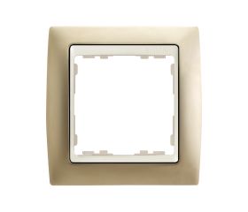 Marco para 1 elemento cava mate interior marfil Simon 82