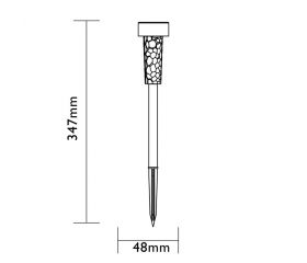 BALIZA SOLAR LED GARDA Luxform