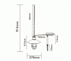 Aplique Solar LED Caledon Luxform