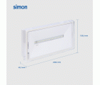 LUMINARIA DE EMERGENCIA LED 280 LÚMENES A BATERÍA IP65 SIMON