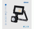 PROYECTOR LED PIR 10W 1000 LÚMENES LUZ NEUTRA 4000K IP44 Simon