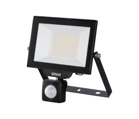 PROYECTOR LED PIR 30W 3000 LÚMENES LUZ NEUTRA 4000K IP44 Simon