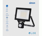 PROYECTOR LED PIR 30W 3000 LÚMENES LUZ NEUTRA 4000K IP44 Simon