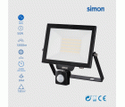 PROYECTOR LED PIR 50W 5000 LÚMENES LUZ NEUTRA 4000K IP44 Simon