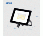 PROYECTOR LED CCT 50W 5000 LÚMENES 3000-4000-6500K IP65 Simon