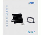 PROYECTOR LED SOLAR CCT 30W 500  LÚMENES LUZ NEUTRA 3000-4000-6000K IP65 Simon