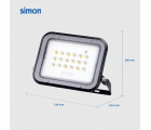 PROYECTOR LED SOLAR CCT 50W 800 LÚMENES LUZ NEUTRA 3000-4000-6000K IP65 Simon