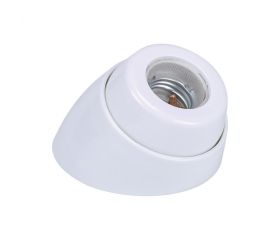 PORTALÁMPARAS BAKELITA ZÓCALO CURVO E-27 BLANCO Simon Brico