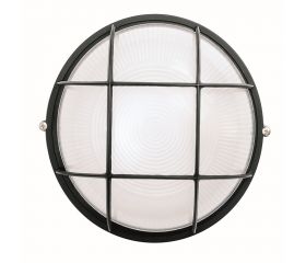 APLIQUE REDONDO REJILLA LUBECK 60W IP54 NEGRO E-27 60W 220V Luxform
