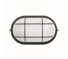 APLIQUE OVAL BREMEN 60W IP54 NEGRO E-27 60W 220V Luxform