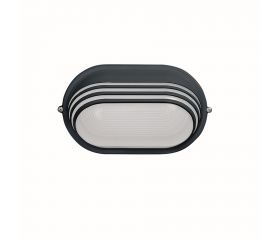 APLIQUE OVAL UPPSALA 60W IP54 NEGRO E-27 60W 220V Luxform