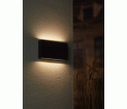 Aplique exterior Bern LED 12W 220V negro Luxform