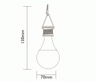 BOMBILLA SOLAR LED CRISTAL Luxform