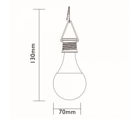 BOMBILLA SOLAR LED CRISTAL Luxform