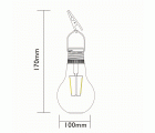 BOMBILLA SOLAR CRISTAL FILAMENTO LUXFORM