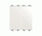 Kit 2 elementos Conmutador pulsante + Clean Schuko Blanco