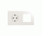 Kit 2 elementos hueco + Clean Schuko Blanco
