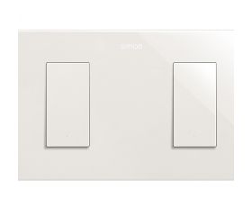 Kit de 2 elementos Conmutador Pulsante 10 Ax Blanco