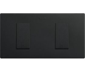 Kit de 2 elementos Conmutador Pulsante 10 Ax Negro Mate