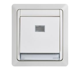 Conmutador monobloc IP55 10AX 250V~ blanco Simon Aqua