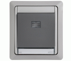 Conmutador monobloc IP55 10AX 250V~ gris Simon Aqua