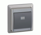 Conmutador monobloc IP55 10AX 250V~ gris Simon Aqua