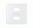 TOMA 2 CARGADOR USB 2.1A BLANCO S82