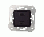TOMA 2 CARGADOR USB 2.1A ALUMINIO S82
