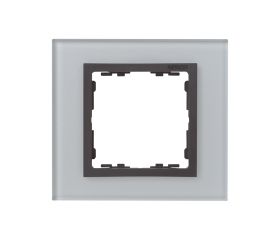 Marco para 1 elemento cristal gris interior grafito Simon 82 Nature