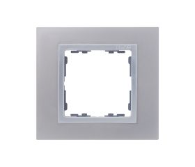 Marco para 1 elemento aluminio interior aluminio Simon 82 Nature