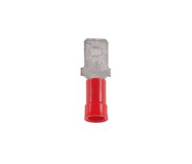 TERMINAL LENGÜETA PLANA PREAISLADO 1'5MM² 6'3x0'8MM 10 UNIDADES ROJO Simon Brico