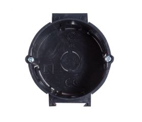 CAJA DE EMPOTRAR EMPALME UNIVERSAL ENLAZABLE REDONDA Ø65X70MM NEGRA Simon Brico