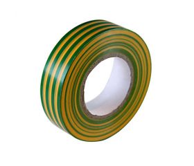 CINTA AISLANTE ADHESIVA PVC 19MM 20 METROS AMARILLA-VERDE Simon Brico